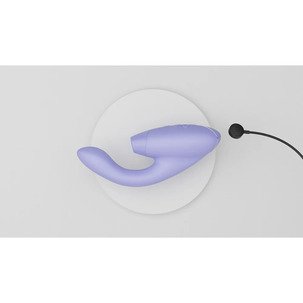 Womanizer Duo 2 Rechargeable Dual Stimulation Pleasure Air And G-spot Vibrator Lilac - Image 8