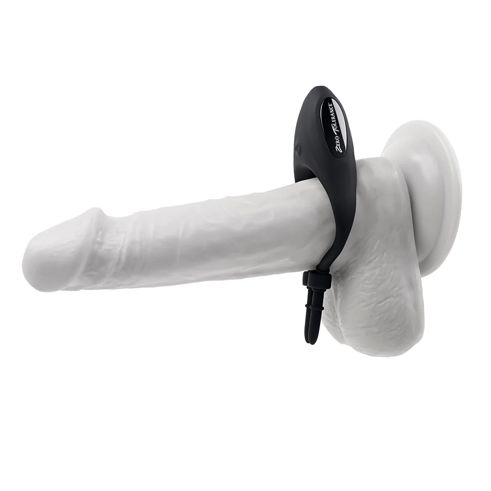 Zero Tolerance Perfect Fit Rechargeable Vibrating Silicone Lasso Cockring Black - Image 7