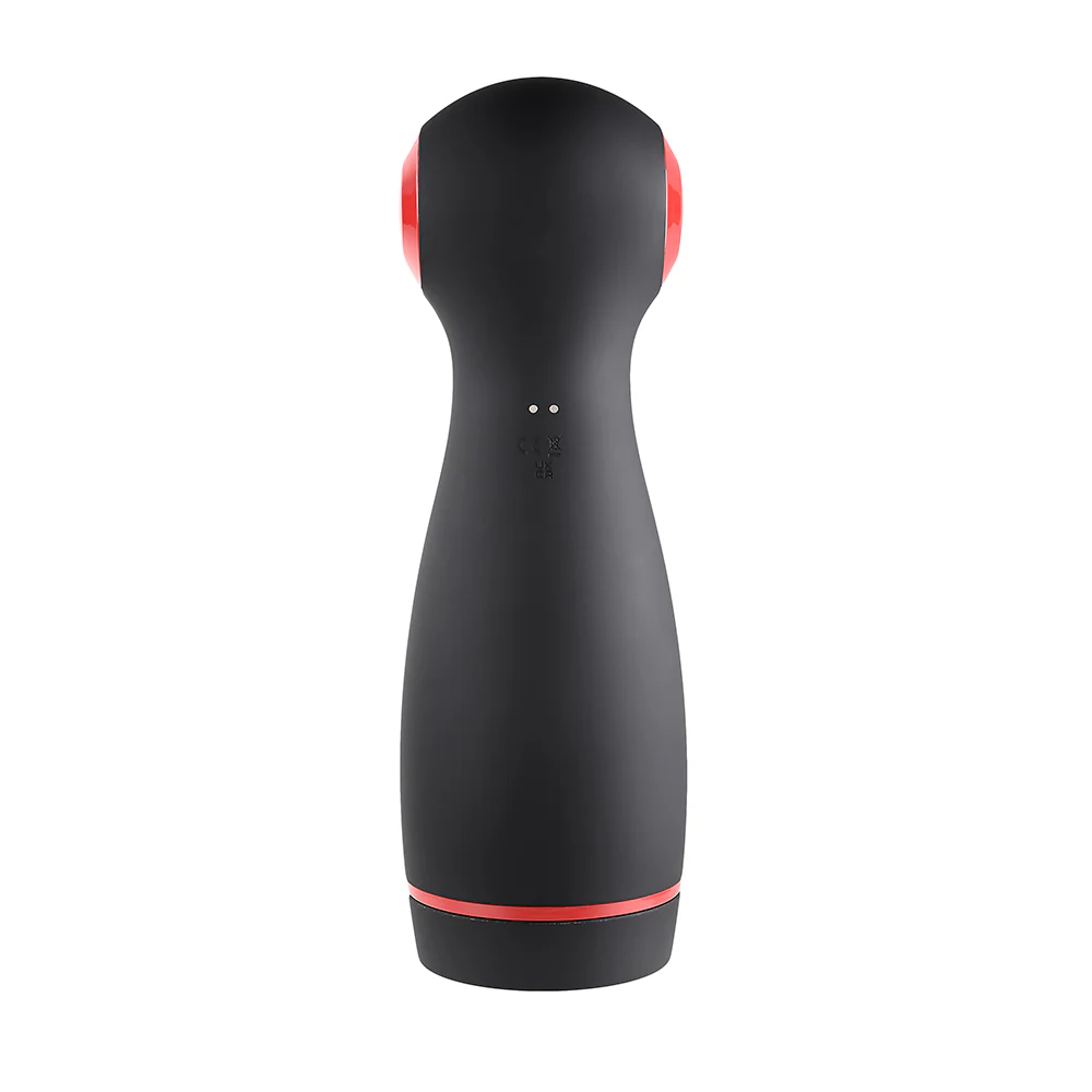 Zero Tolerance Tight Squeeze Rechargeable Vibrating Squeezing Talking Stroker Tpe Black/red - Image 3